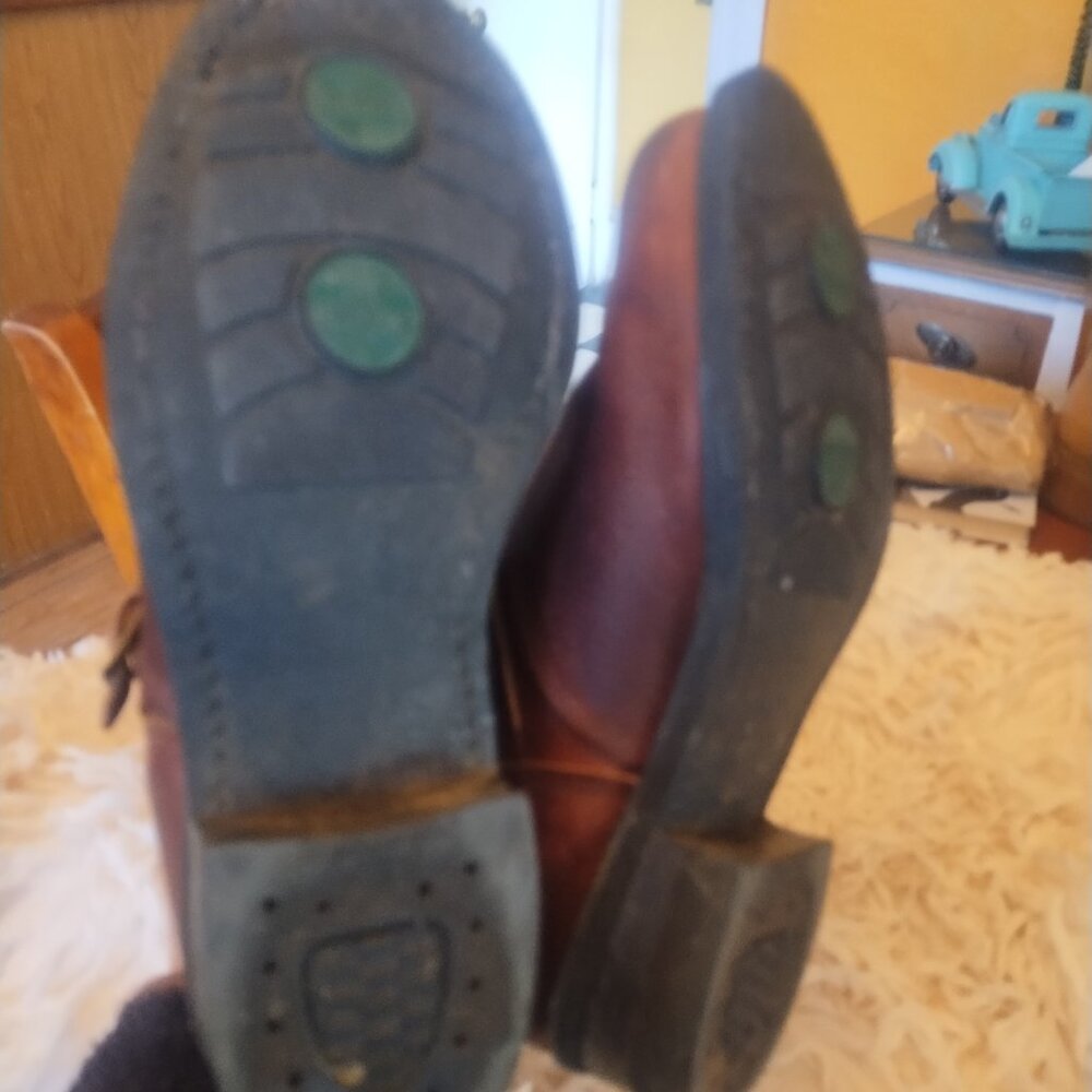 Women's Brown Engineer Moto Boots 10 - Picture 2 of 7